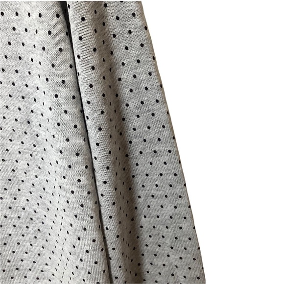 Gina Women’s Gray Long Sleeve Polka Dot Button Front Cardigan Sweater Size M/L - Picture 7 of 7